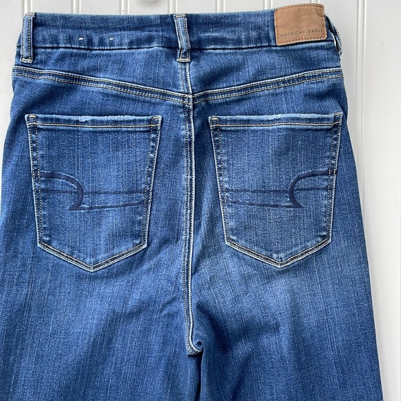 AMERICAN EAGLE WOMENS CURVY SUPER HI-RISE JEGGINGS JEANS SIZE 6 - Picture 7 of 8